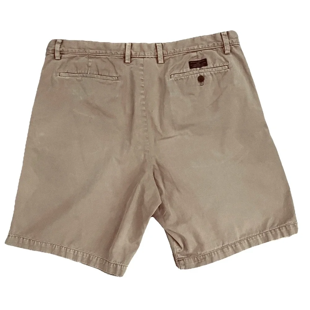 Banana Republic Men's Chino Work‎ Shorts Size 38 Khaki Tan Logo *See Notes